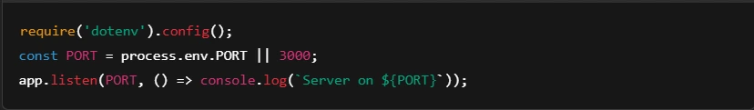 NodeJS API